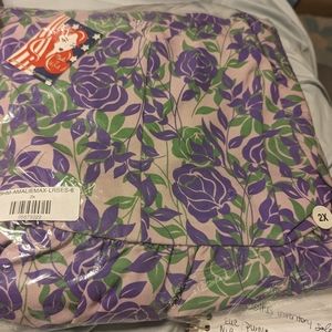 NWT Amalie Maxi dress in Lilac Roses in 2X from Pinup Girl Clothing